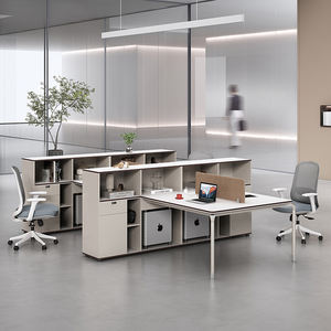 Personel ofis masası için Modern tasarım manuel ekran bölümü beyaz tahta ofis bölmesi ile modüler ofis iş istasyonları finans - Product Image 2