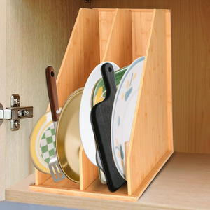 <b>Bamboo</b> Tableware Organizer Rectangle Standing Type Kitchen Cabinet Storage <b>Container</b> Multifunctional Drawer Use - Product Image 1