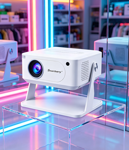 สมาร์ทบาร์รี่ HT29 มินิโปรเจคเตอร์ 1080P Android 10 แรม 4GB รอม 16GB แบบพกพา DLP บีมเมอร์สำหรับโฮมเธียเตอร์สำนักงาน - Product Image 1