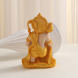 Nueva estatua de resina de mono hindú Dios Hanuman escultura de bronce para <span class=keywords><strong>el</strong></span> hogar adornos de <span class=keywords><strong>templo</strong></span> para decoración religiosa del hogar - Product Image 6