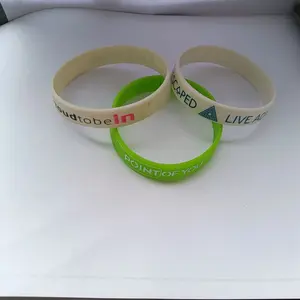 Beautiful Custom Design Personal Highest Quality Cheaper Hot Sale Printed Colours Silicone Wristband With Logo