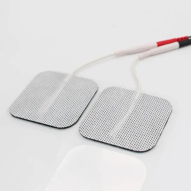 Klebstoff 5x5cm vor verdrahtetes Elektroden pad für TENS EMS Muskelstimulator-Elektroden pads für TENS-Einheit