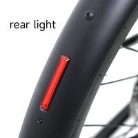 Vélo électrique TXED à prix d'usine, transmission par courroie, batterie au lithium 9,8 Ah, longue autonomie, léger, avec porte-bagages arrière, vélo électrique de ville