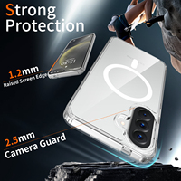 Funda de Alta Calidad para Samsung A57, Personalizada, Resistente a Impactos, Magnética, con Cubierta Trasera Transparente Anti-Rayones