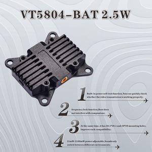 Módulo de Transmisión de Video VTX de Alto Rendimiento de 5.8GHz PandaRC VT5804 BAT 2.5W para Drones de Carreras, Control Remoto de 4.9Ghz 6Ghz - Product Image 2