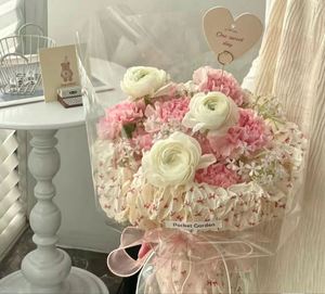 กระดาษห่อของขวัญลายโบว์หรูหรา 38GSM ขนาด 50*70 ซม. สำหรับร้านขายดอกไม้ - Product Image 4