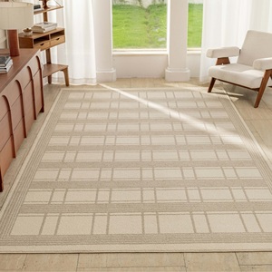 Tappeto Moderno con Motivo Geometrico Nordico di Marca Famosa Fatto a Mano e Annodato per Soggiorno - Product Image 2