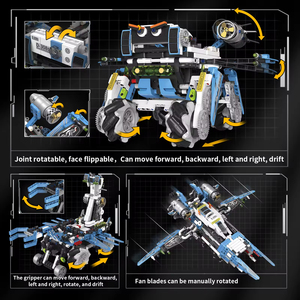 新产品APP遥控机器人积木玩具<span class=keywords><strong>2</strong></span>.4g可编程遥控机器人狗玩具 - Product Image 4