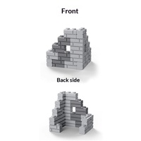 Juguete Educativo para Niños 98283, Bloques de Construcción de Plástico 1X4, Accesorios para Construcción de Paredes, Set de Píxeles 1x1 para Construcción Creativa