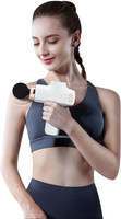 Mini pistolet de massage USB portable, appareil de massage des fascias, relaxation musculaire avec chaleur, visage et corps, 6 vitesses