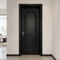Portes intérieures modernes sur mesure, contemporaines, pour chambre à coucher, en MDF, pour maison, villa, appartement, hôtel, bien étanches