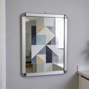 Cadre en aluminium de 32 mm à coins arrondis, facile à changer, avec panneau arrière en aluminium-plastique pour affichage professionnel, bureau, maison - Product Image 4