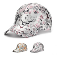Casquette de baseball unisexe respirante et imperméable en 100 % polyester, brodée de motifs floraux, à 6 panneaux, style sportif, tendance nationale, toutes saisons, pour le commerce transfrontalier