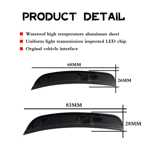 Frente del coche/trasero parachoques trasero lado marcador luz para Dodge Charger 2015-2018/luz de estacionamiento reemplazar OEM Sidemarker lámparas Aber - Product Image 4
