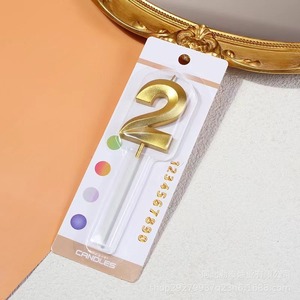 โอเปอราเฮาส์ เทียนวันเกิดดิจิทัล INS อินเทอร์เน็ตเซเลบริตี้ สร้างสรรค์ โรแมนติก ปาร์ตี้ เทียนสีทองและสีเงิน เค้กวันเกิด - Product Image 4