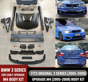 ชุดแต่งภายนอกรถยนต์ Auron 3 Series E90 รุ่นใหม่ อัพเกรดกันชน ปี 2005-2008 M4 ราคาดีที่สุด ชุดกันชนครบชุด ขายส่ง - Product Image 1