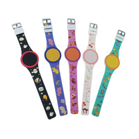 2026 Gelang Silikon Terbaru Digital Berputar Warna-warni Menyala Sentuh LED Jam Tangan Reloj
