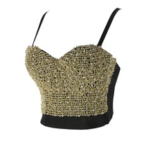 2021 Luxe Shiny Rhinestone Tank Tops Sexy Beha Ondergoed Voor Stage Sexy Lingerie Bodysuit