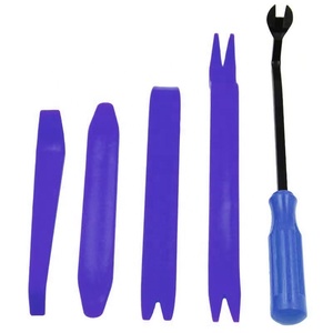 Nuevo Juego de 5 Herramientas para Desmontar Tapicería de Coche, Kit de Palancas Antiarañazos de Plástico y Metal para Desmontar Paneles de Puertas, Audio y Salpicaderos de Coche - Product Image 2