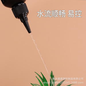 Bouteille à bec pointu noire de 100 ml pour encre pigmentée, emballage général, plastique pour animaux de compagnie Hengshui - Product Image 1