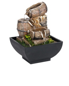 <span class=keywords><strong>Fontaine</strong></span> d'<span class=keywords><strong>eau</strong></span> décorative en forme de tonneaux de vin ajoutant à l'atmosphère - Product Image 1