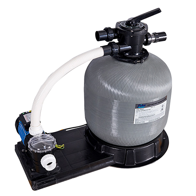 Multi Function 6 Port Valve Combo System Swimming Pool Sand Filter and Pump Fiberglass Pikes PSF Series