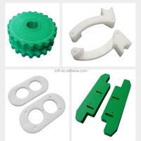 Composants d'usinage en plastique nylon UHMW usinage CNC en plastique tournant la partie coulissante pièces de glissière de tube de rail de guidage linéaire