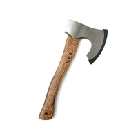 Hache de bûcheron en acier à haute teneur en carbone avec manche en bois, outil multifonction pour fendre du bois et hachette de camping