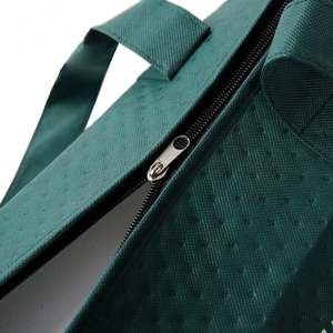 Sac isotherme en tissu non tissé recyclé avec logo imprimé personnalisé, sac de livraison de nourriture pliable en PP tissé, sacs de courses réutilisables à motifs de dessins animés - Product Image 5