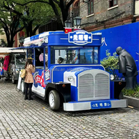 Volledig Uitgeruste Klassieke Auto Mobiele Keuken Food Truck Fast Food Kar Te Koop-Voor Koffie Ijs Snacks En Hotdogs