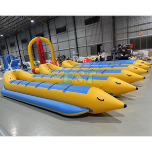 <span class=keywords><strong>Bateau</strong></span> banane <span class=keywords><strong>gonflable</strong></span> en PVC pour 10 personnes, pour sports nautiques, remorquable, type radeau ponton à double rangée - Product Image 2