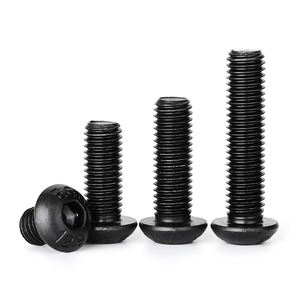 12.9 Grade High Strength Round Head Hex Socket Screws Pan Head <b>Bolts</b> M2 M3 <b>M4</b> M5 M6 M8 - Product Image 1