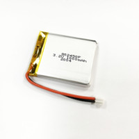 Baterai LN 3.7V Lithium Cobaltate 3C Daya Tinggi 1000mAh Baterai Lithium Polymer untuk Lampu Halaman LED Model 804250 500 Siklus