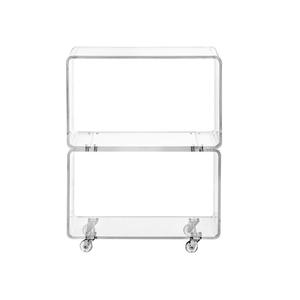 Moderna custodia girevole a 2 livelli in acrilico trasparente per ripiano ripiano per mobili <span class=keywords><strong>da</strong></span> tavolo piccolo - Product Image 2