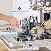 Comprimés de détergent pour lave-vaisselle écologiques OEM Détergents pour lave-vaisselle naturels et durables sans plastique