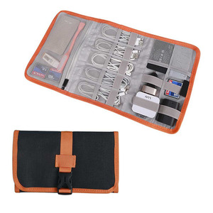 Bán buôn dòng dữ liệu lưu trữ túi không thấm nước tổ chức kỹ thuật số túi đa chức năng mềm <span class=keywords><strong>trifold</strong></span> sạc du lịch dễ dàng lưu trữ túi - Product Image 1