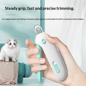 กรรไกรตัดเล็บแมวแบบมืออาชีพ พร้อมดีไซน์แบบกด ปรับขนาดรูกลมได้ ตัดได้อย่างปลอดภัย ไม่ทำให้แมวตาบอด เครื่องมือกรูมมิ่งสำหรับสัตว์เลี้ยง - Product Image 4