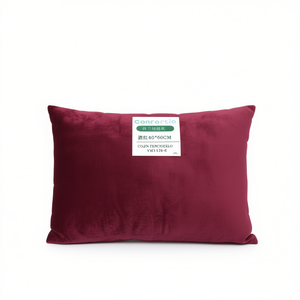 Cojín de Terciopelo Holandés Color Vino Tinto 40*60, Elegante Cojín para Asiento - Product Image 2