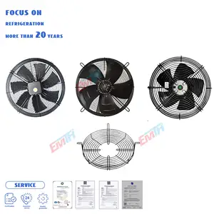 AC 220V Cooler Axial Fan Industrial Carbon Steel Black OEM Motor personalizado