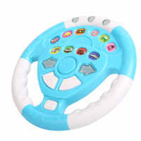 Volant de simulation de conduite pour bébé - Jouet musical pour enfants certifié CPSIA CPC pour jeu d'imitation de voiture
