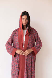 LEDUO Customized Luxury Casual Women Eid Paisley and Digital Print Open Style <b>Kaftan</b> - Product Image 2