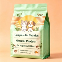 Sachet alimentaire pour animaux personnalisé imprimé, refermable, résistant à l'humidité, pour friandises pour chiens et chats