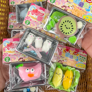 Jouets en TPR Mini Taba Mochi en gros, jouets Kawaii de simulation alimentaire, sacs cadeaux pour fêtes, cadeaux d'anniversaire unisexes, jouets anti-stress Squishies - Product Image 3