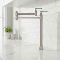 Robinet de salle de bain à double poignée rétractable en laiton, avec douchette extractible, finition noire, style moderne et contemporain, eau froide, garantie 5 ans
