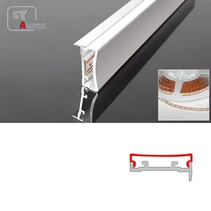 high quality profile light led aluminum led strip profile hidden installation with led