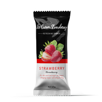Emballage en plastique biodégradable pour glaces et sucettes glacées, imprimé sur mesure, vente en gros