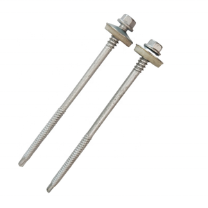 Tornillo bimetálico de doble rosca para panel sándwich, tornillo hexagonal con arandela, tornillo para techos EPDM 6.3*100mm - Product Image 3