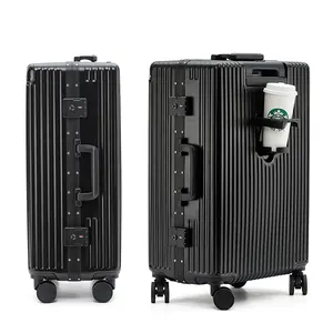 High Quality Durable Custom Trolley Cases Luxury Fine Aluminum Luggage Set