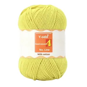 4 plis 50g boule 100% acrylique haute torsion fil doux teint fantaisie fil à coudre pour bricolage crochet tricot tissage à la main - Product Image 5
