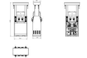 Dispensador de Combustible de Autoservicio con Diseño Único de Fábrica OEM, Bomba de Gasolina Tatsuno, Boquilla OPW, Piezas para Estación de Servicio con Pantalla Digital - Product Image 2